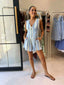 KANDY PLAYSUIT - BLUE STRIPE