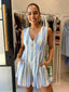 KANDY PLAYSUIT - BLUE STRIPE