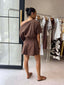 DAPHNY DRESS- CHOC