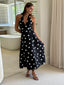JASMINE DOTS HALTER MIDI DRESS