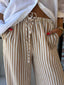 GLIDER PANT -  VANILLA STRIPE