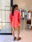 JEMMA LINEN BLOUSE - CORAL