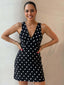 SABINE DRESS -BLACK POLKA DOT