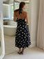 JASMINE DOTS HALTER MIDI DRESS