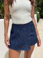 BELLEN SKORT - DARK DENIM