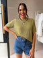 SUMMER KNIT TOP - GREEN