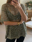 SEQUIN OVERSIZED TEE - KHAKI