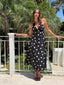 JASMINE DOTS HALTER MIDI DRESS