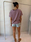 LEXI TSHIRT - BURGUNDY