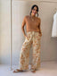 FLORAL EMBROIDERED PANT