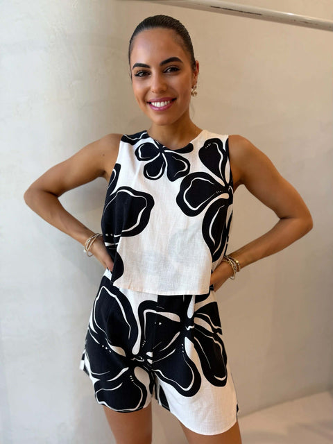 HANA FLOWER PLAYSUIT
