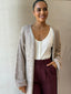 HARBOUR KNIT CARDIGAN- LIGHT TAN