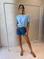 LEXI T-SHIRT - LIGHT BLUE