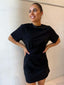 GINA JERSEY DRESS - BLACK