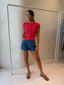BAILEY KNIT TOP - BERRY