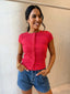 BAILEY KNIT TOP - BERRY