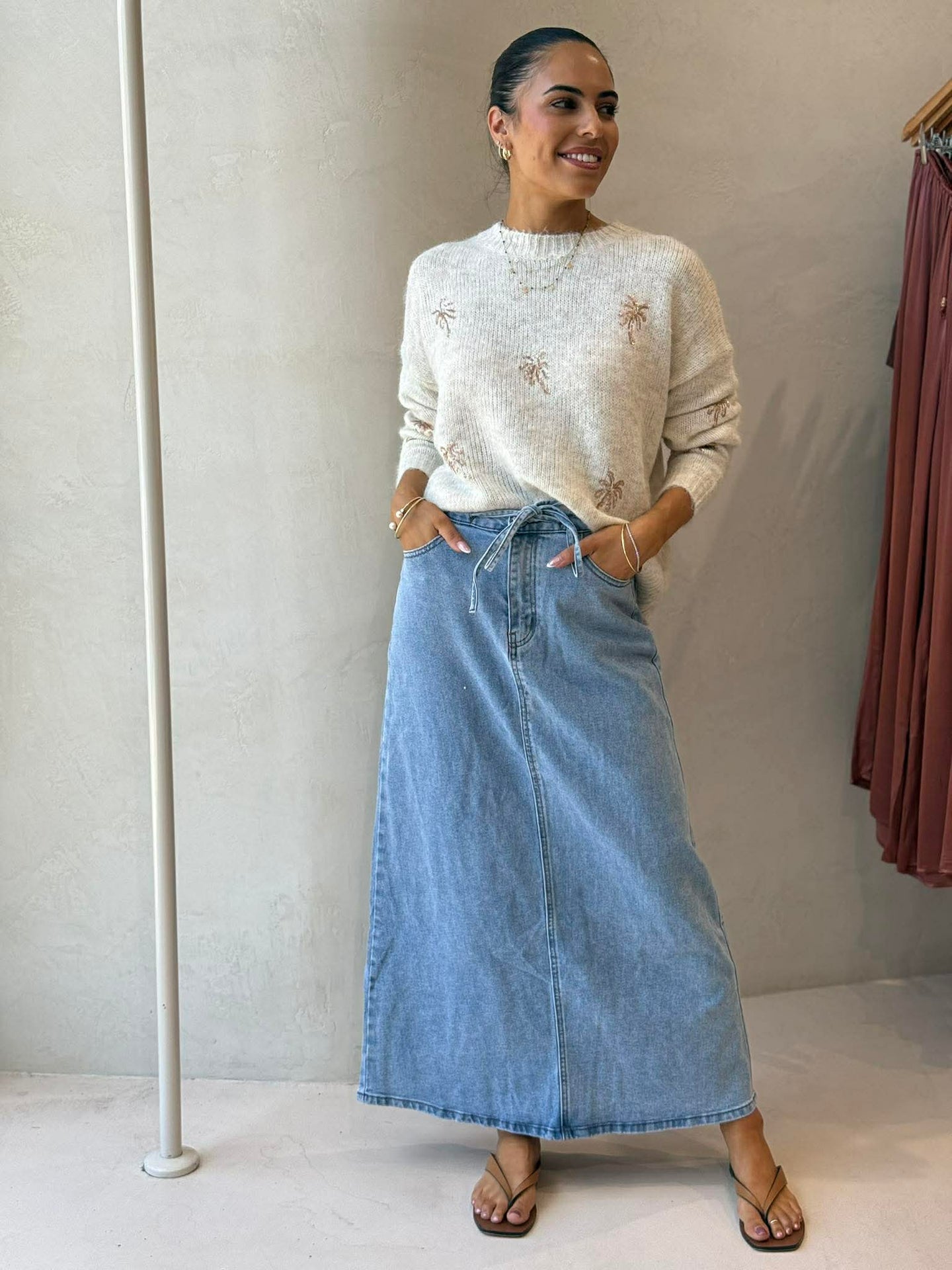 PALM COVE KNIT- OAT