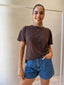 LEXI TSHIRT - DARK CHOC