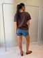 LEXI TSHIRT - DARK CHOC