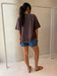 ZION LACE TOP- CHOC