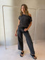 CORE WIDE LEG JEAN- WASHED BLACK