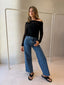 ZOZO SHEER TOP - BLACK