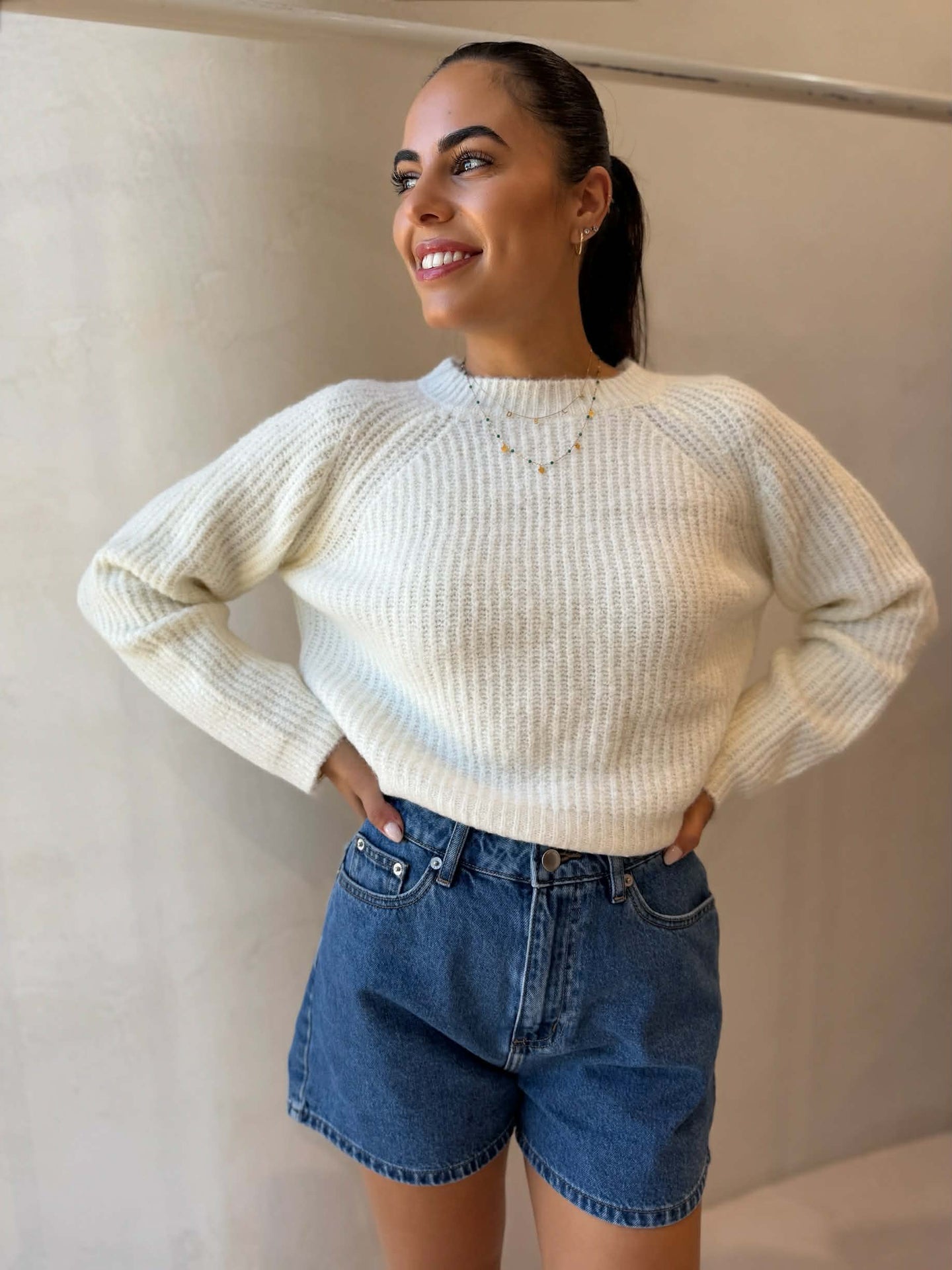 HANNAH KNIT- WHITE