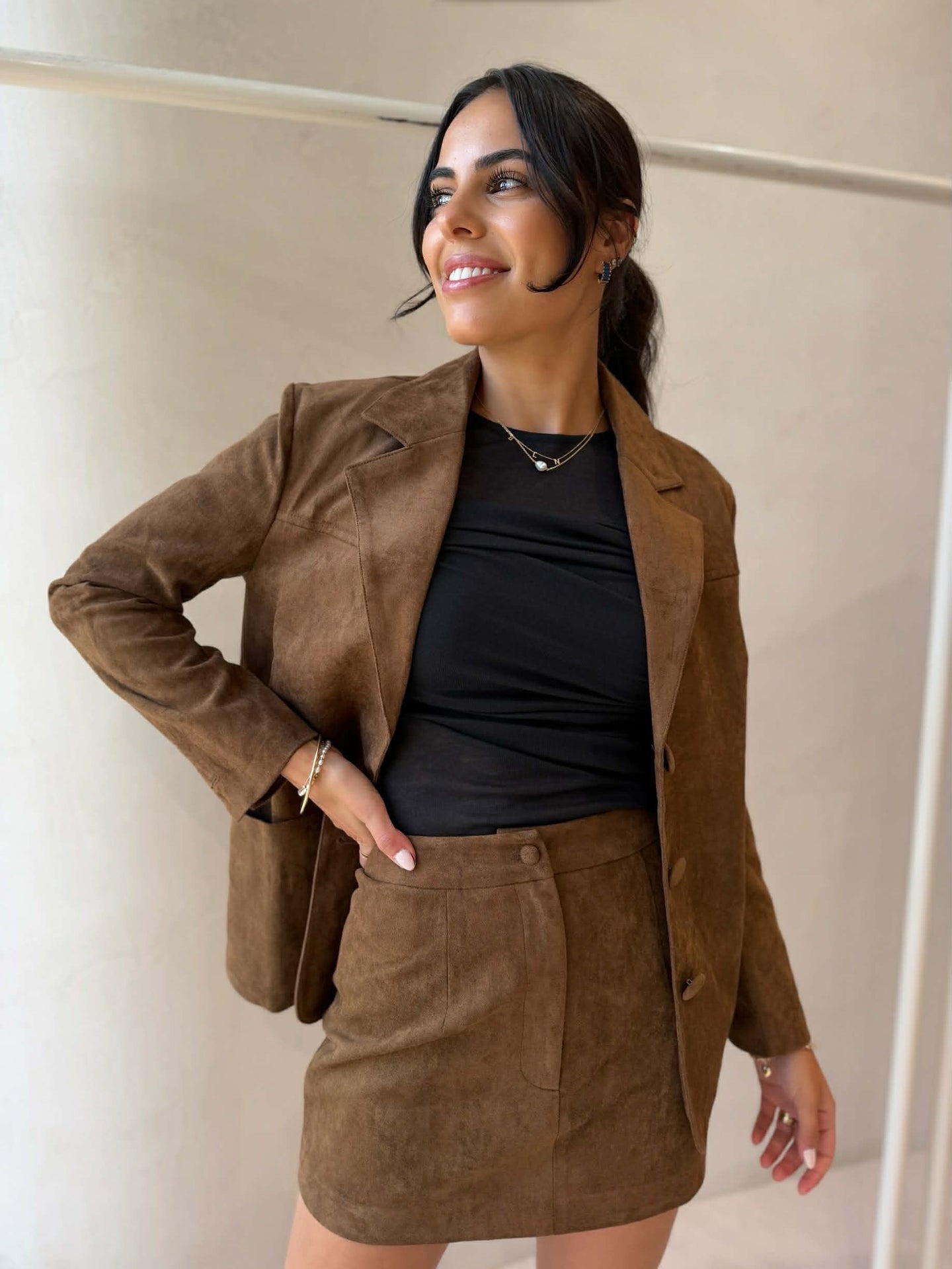 SOPHIE SUEDE MINI - CHOC