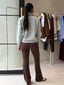 PONTE BOOTLEG PANT- CHOCOLATE