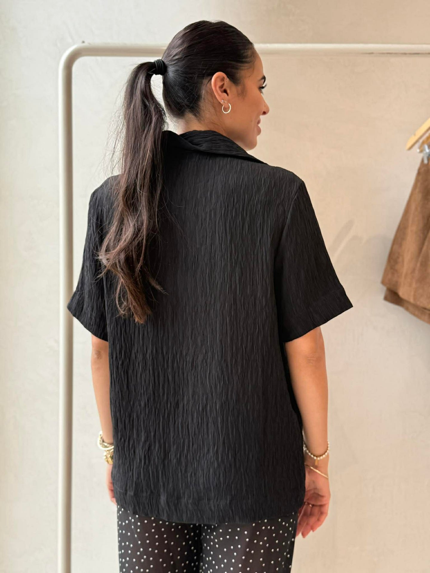 FRAN BUTTON UP TOP