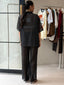 PERI SHEER POLKA SHIRT SET