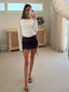 AMBER TOP-WHITE