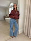 BROOKLYN BOMBER JACKET-PLUM
