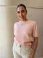 ANNA KNIT TEE-BLUSH