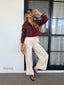 SALOME JACKET- DEEP CHERRY