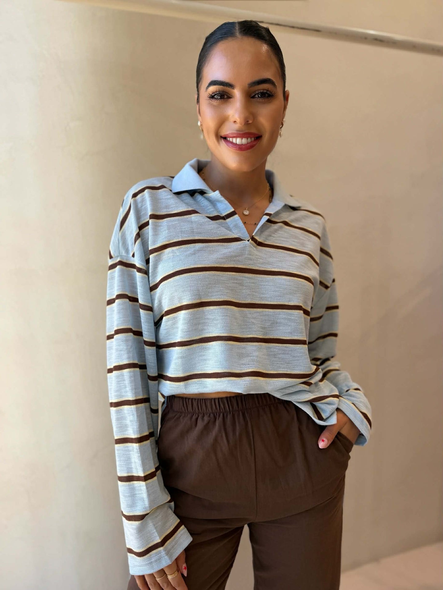 ROMIE STRIPE POLO