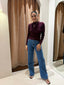 MOCK KNIT- MERLOT