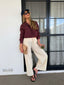 SALOME JACKET- DEEP CHERRY
