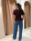 LIPA RUCHED TOP- WINE