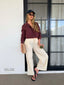 SALOME JACKET- DEEP CHERRY