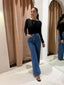AMBER TOP-BLACK