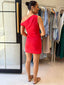 SASKIA MINI DRESS - RED