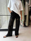 ELIZA LACE PANT - BLACK