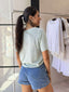 SUMMER KNIT TOP - MINT