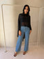 BLACK SHEER PONCHO