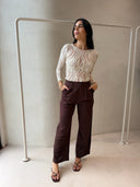 HERMINA PANT- CHOCOLATE
