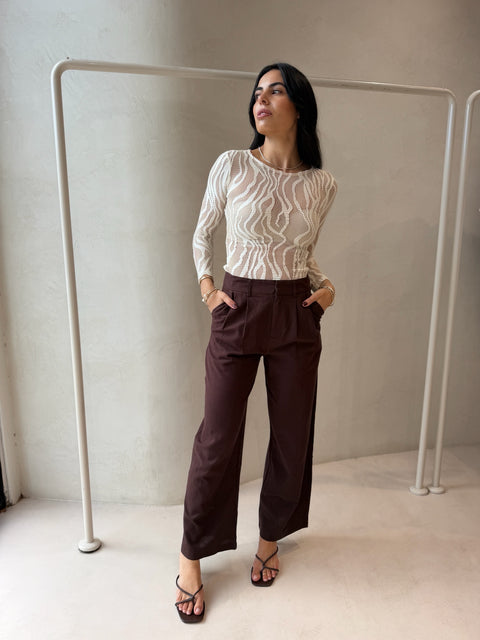 HERMINA PANT- CHOCOLATE