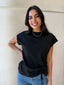 DARBY DRAWSTRING TEE-BLACK