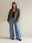 LENA SUEDE BOMBER- KHAKI