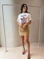BAMBI CORD SKIRT- TAN